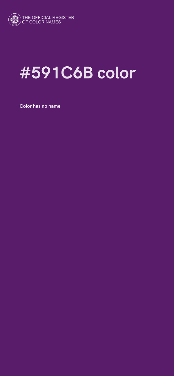 #591C6B color image