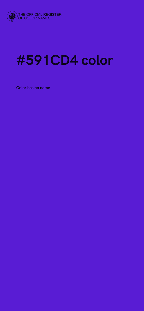 #591CD4 color image