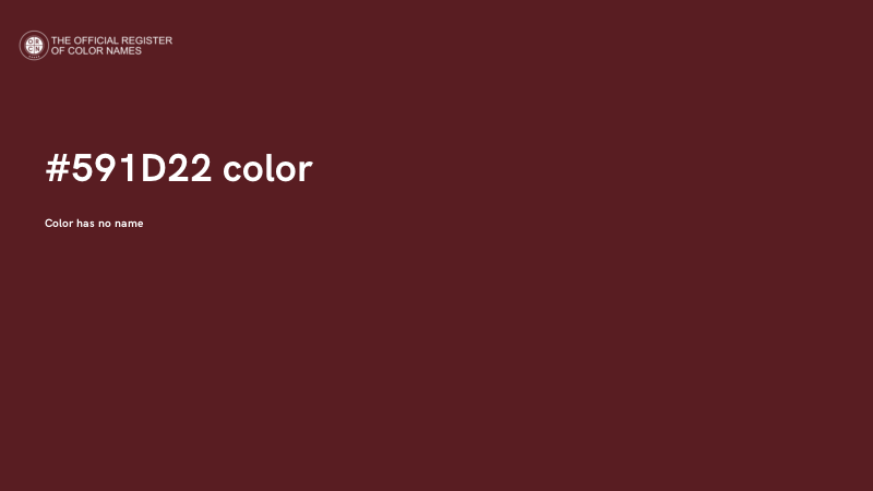 #591D22 color image
