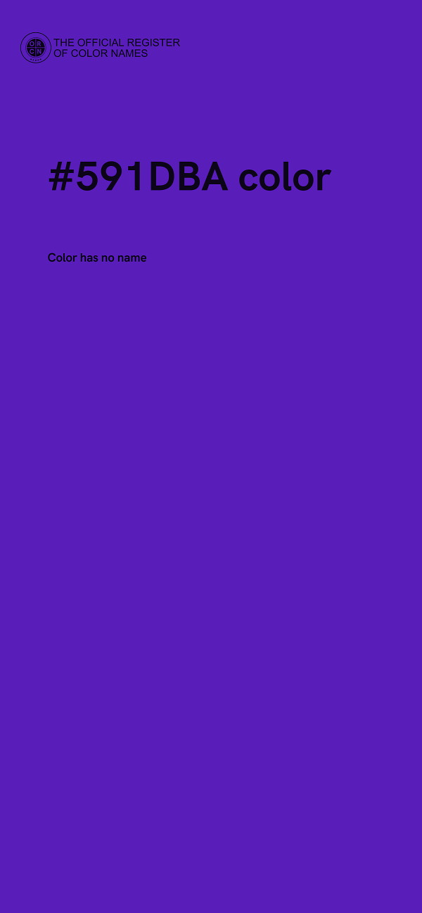 #591DBA color image