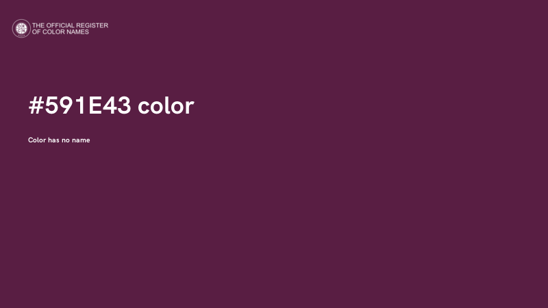#591E43 color image