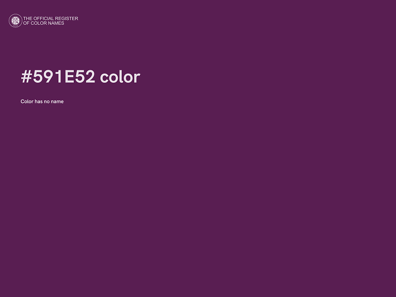 #591E52 color image