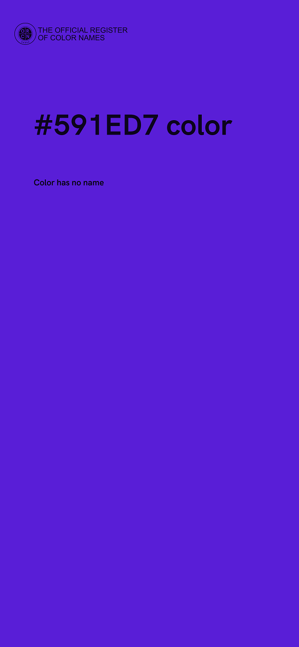 #591ED7 color image