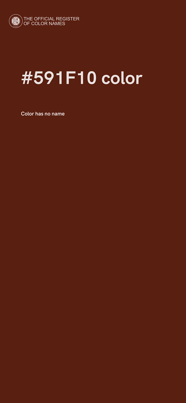 #591F10 color image