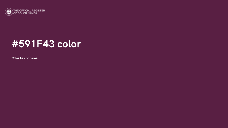 #591F43 color image