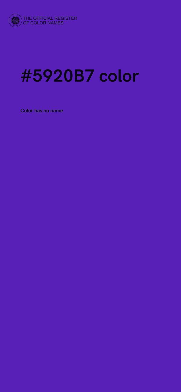 #5920B7 color image