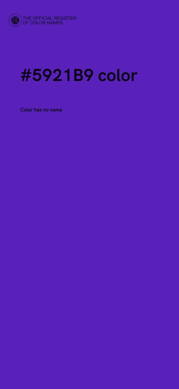 #5921B9 color image