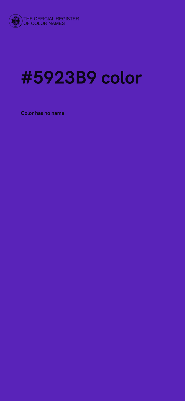 #5923B9 color image
