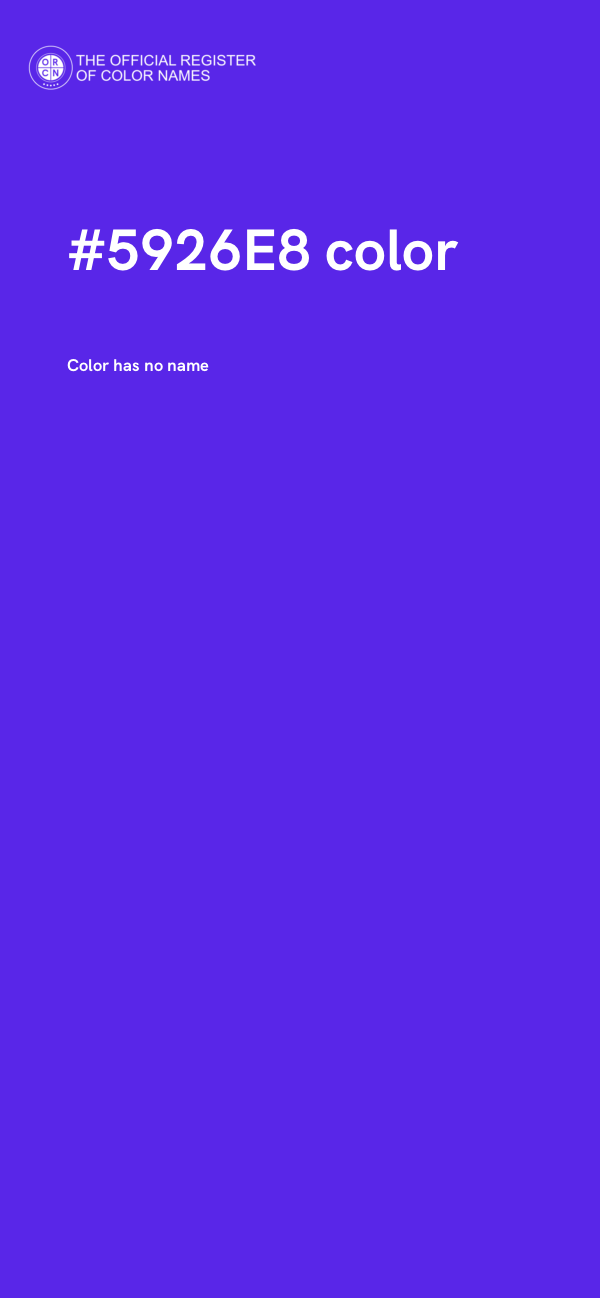 #5926E8 color image