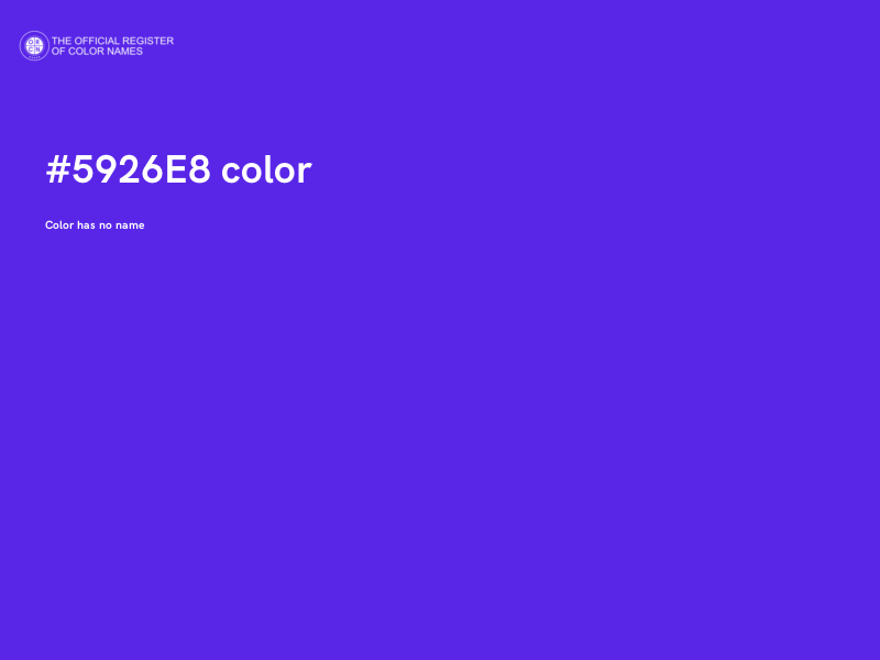 #5926E8 color image