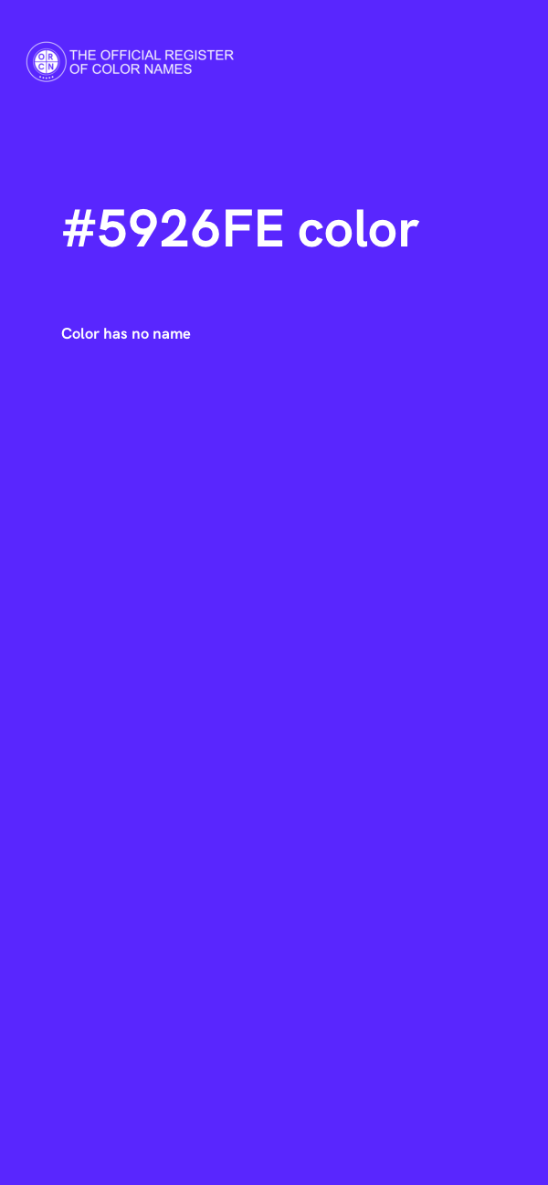 #5926FE color image