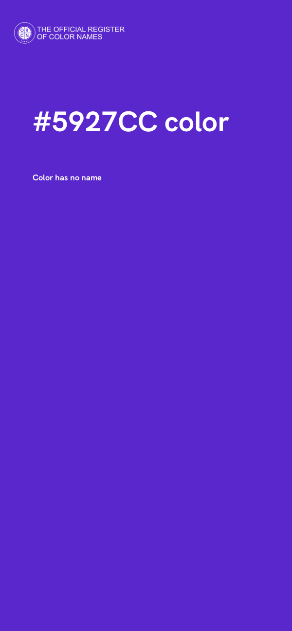 #5927CC color image