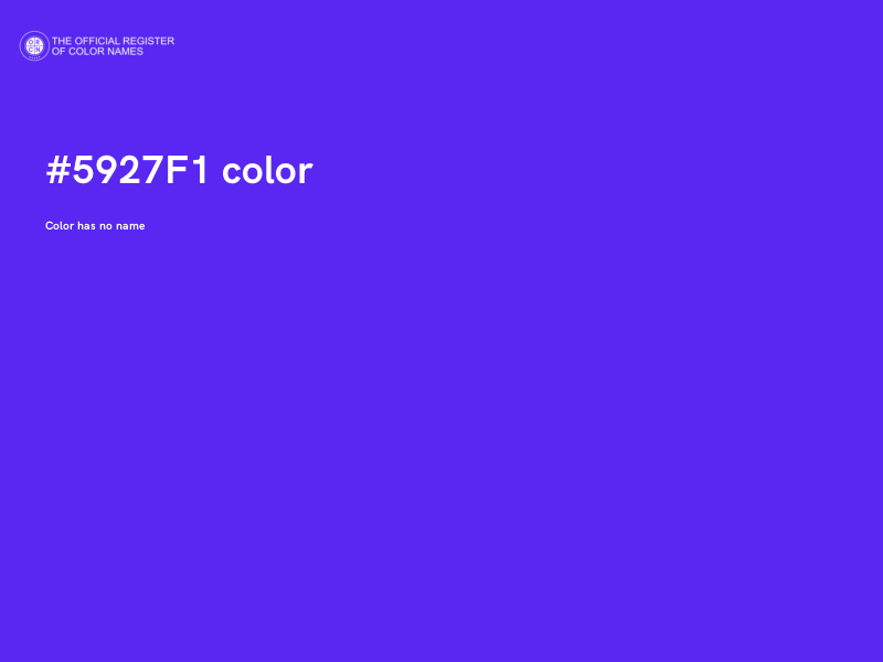 #5927F1 color image
