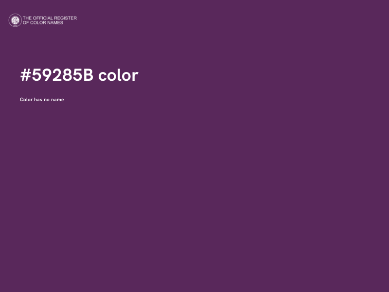 #59285B color image