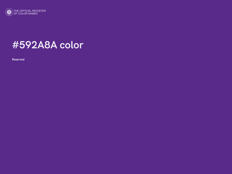 #592A8A color image