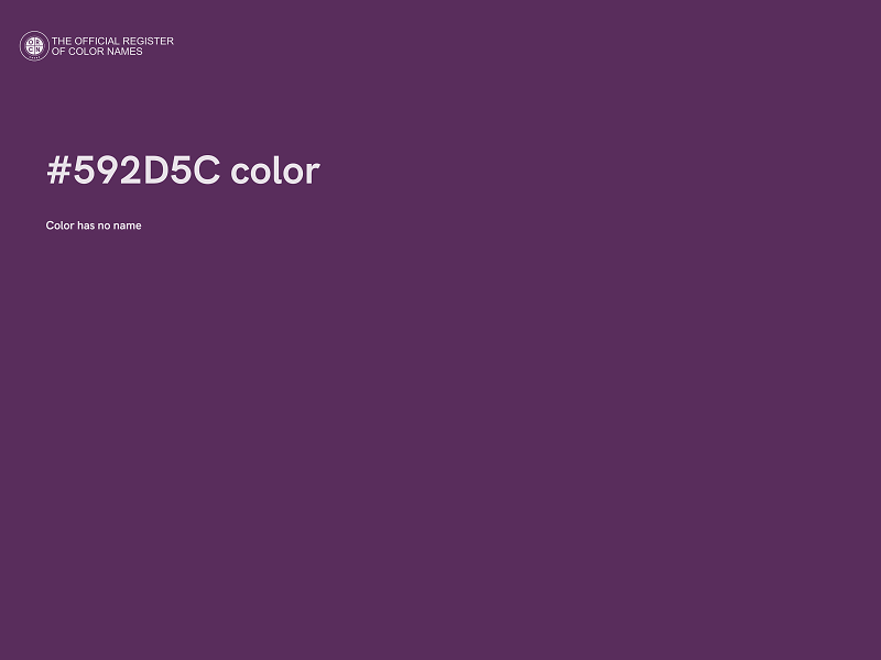 #592D5C color image