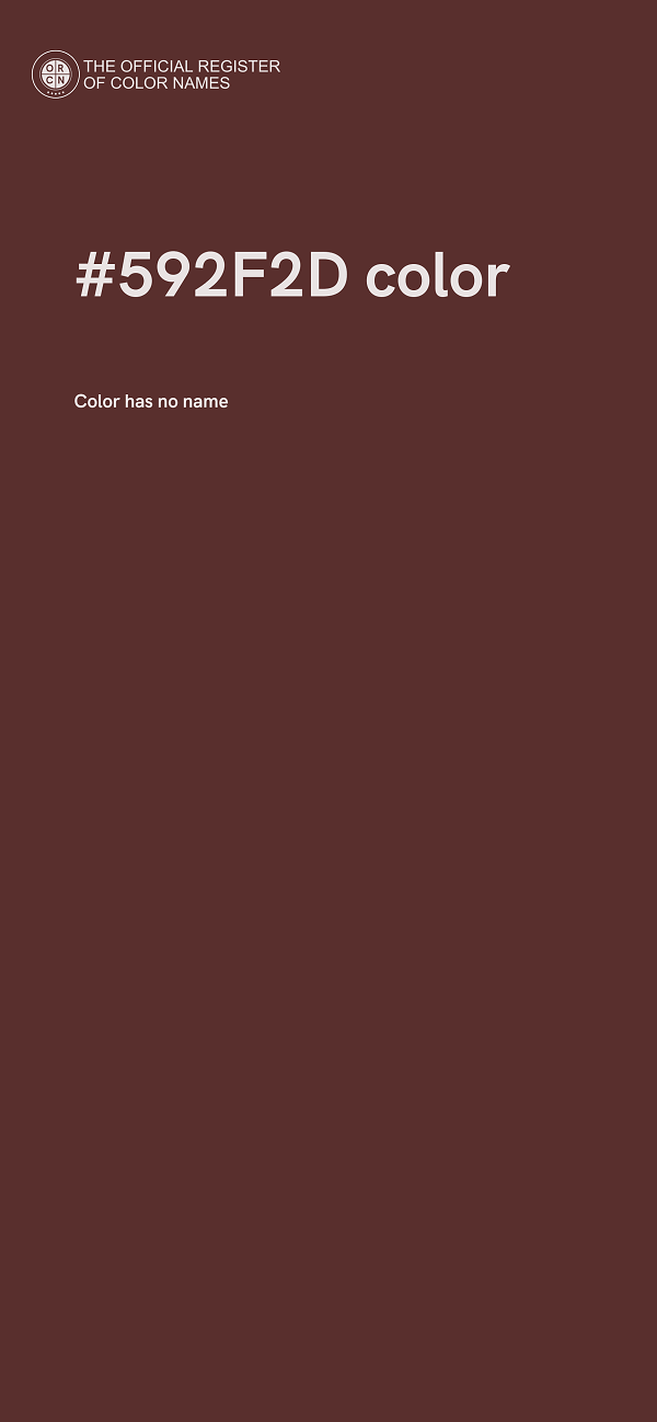 #592F2D color image