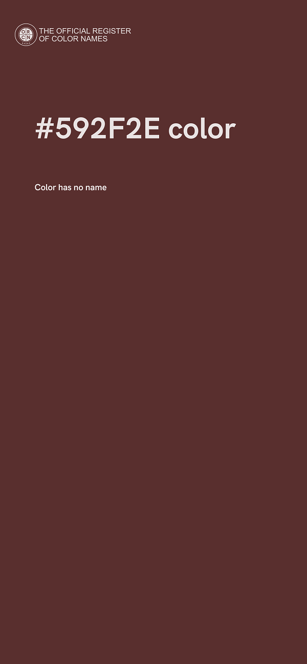 #592F2E color image