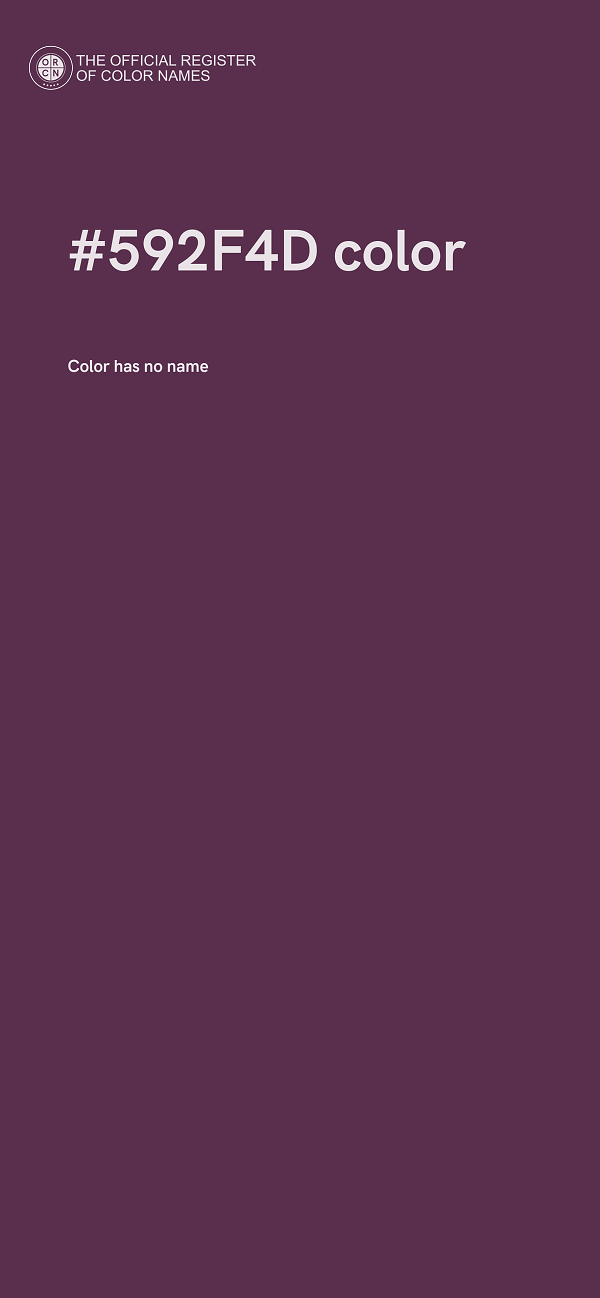 #592F4D color image