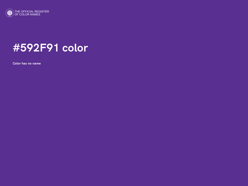 #592F91 color image