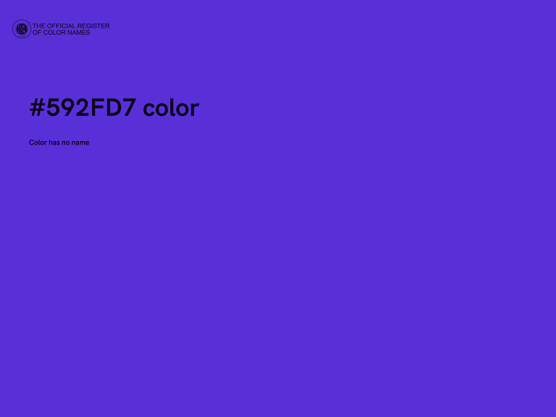 #592FD7 color image