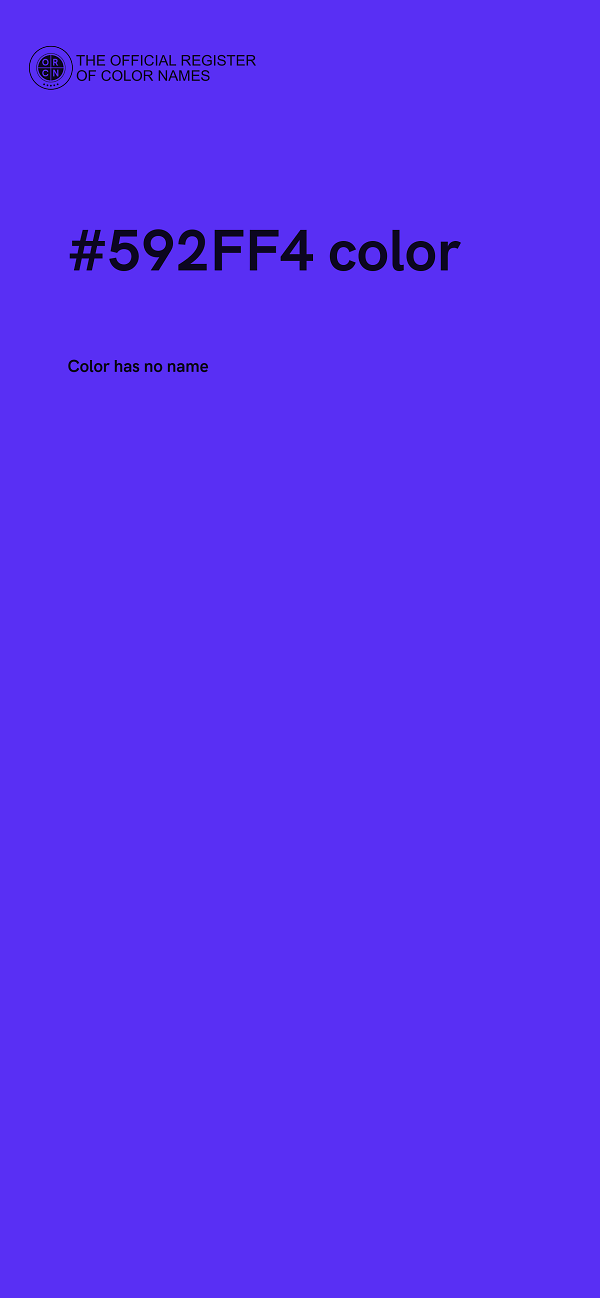 #592FF4 color image