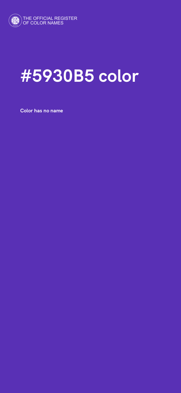 #5930B5 color image