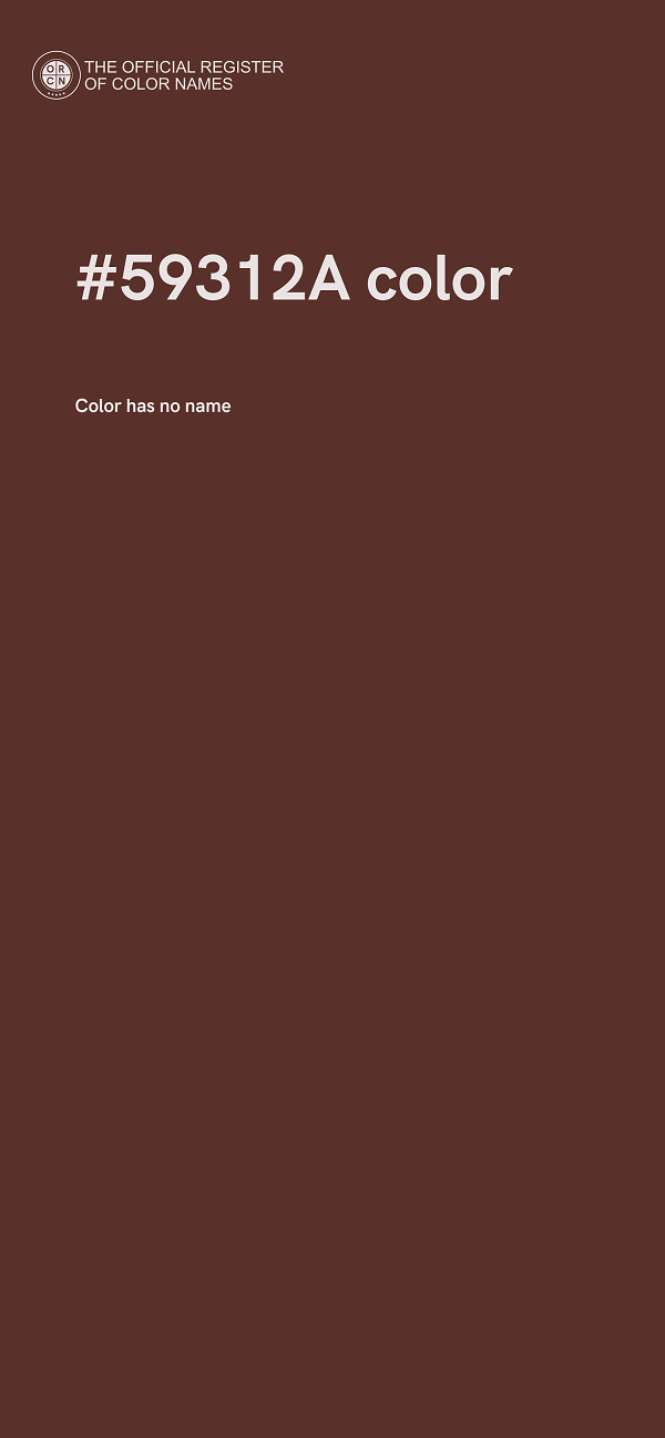 #59312A color image