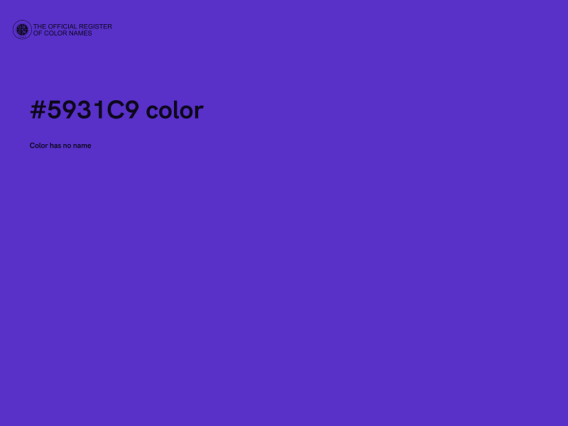 #5931C9 color image
