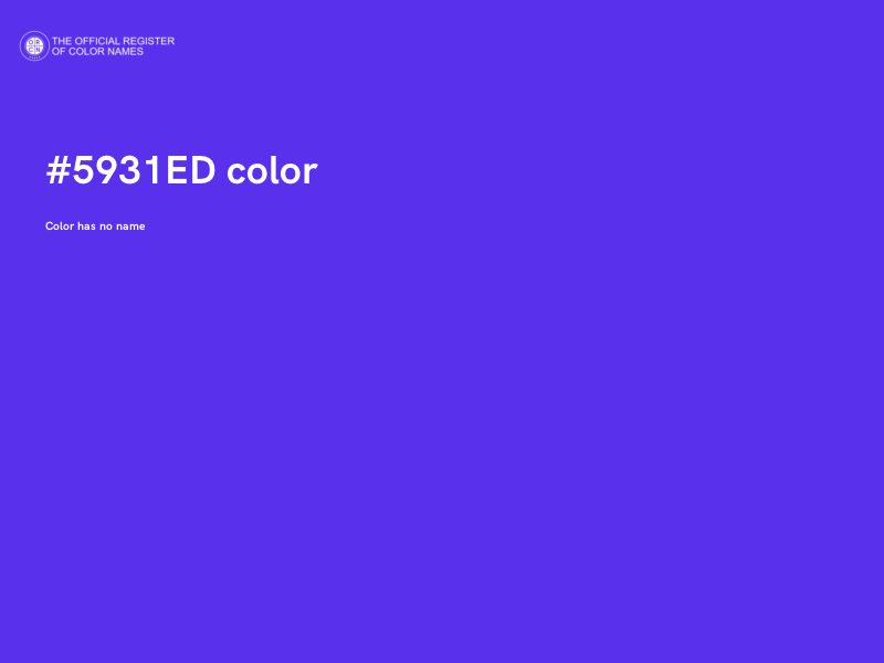 #5931ED color image