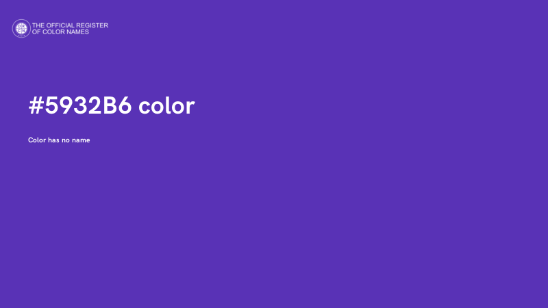 #5932B6 color image
