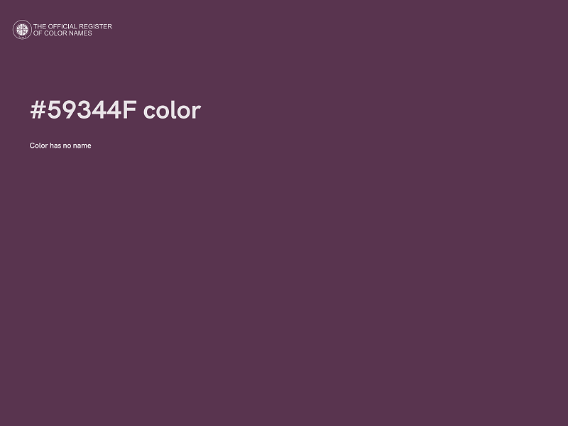 #59344F color image