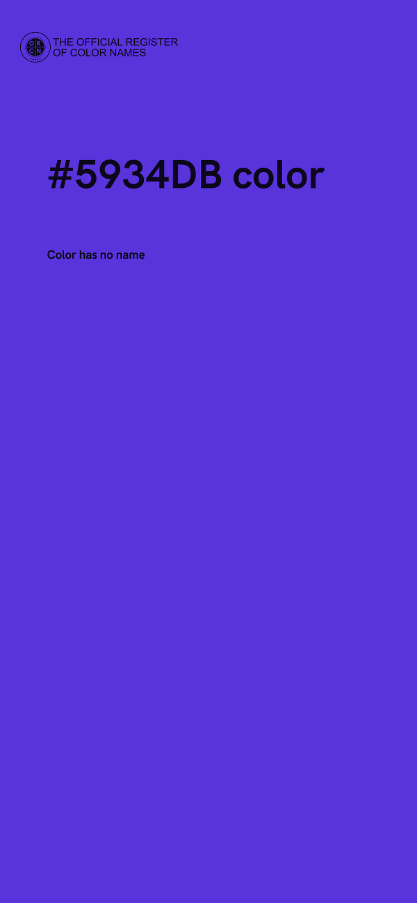 #5934DB color image