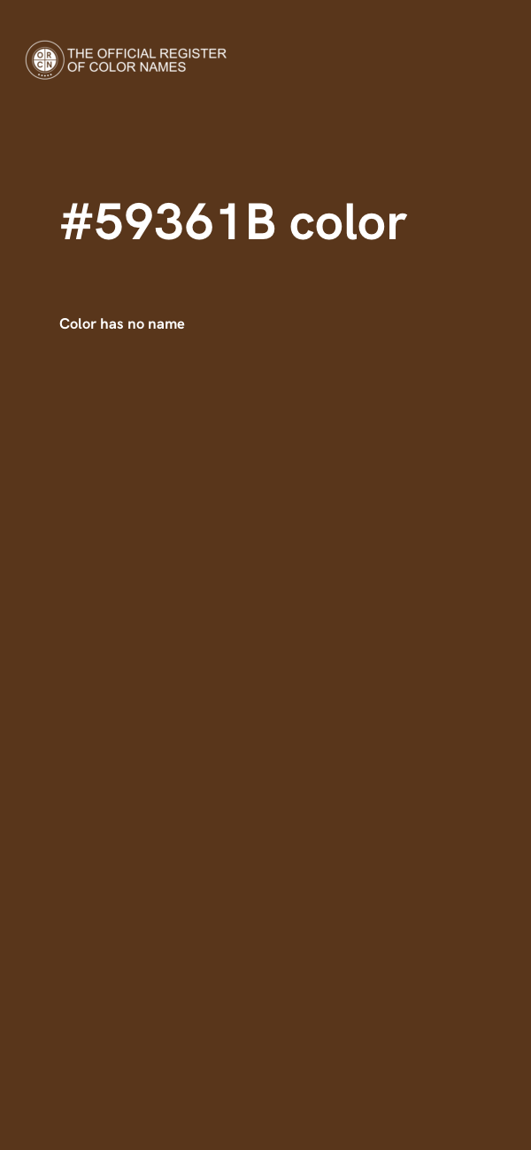 #59361B color image