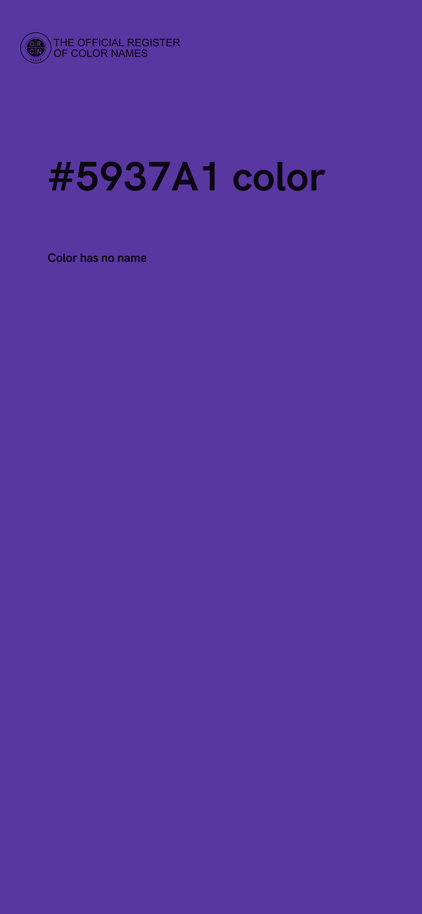 #5937A1 color image