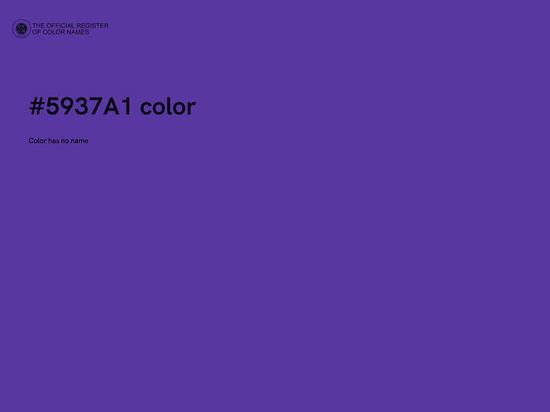 #5937A1 color image