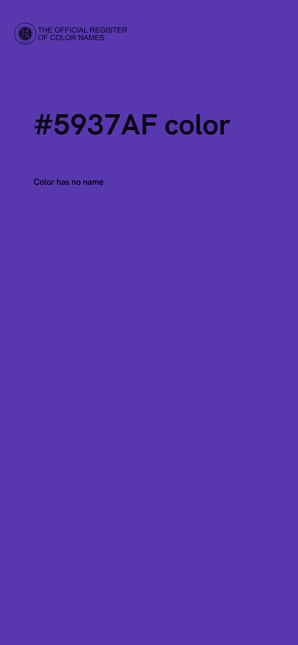 #5937AF color image