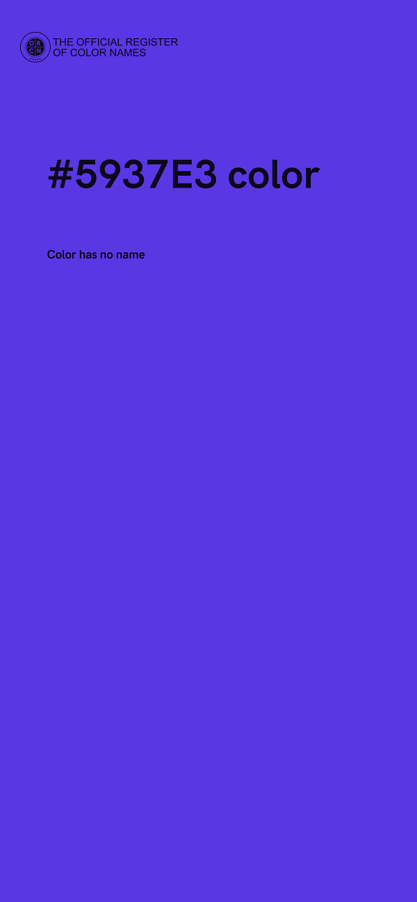#5937E3 color image