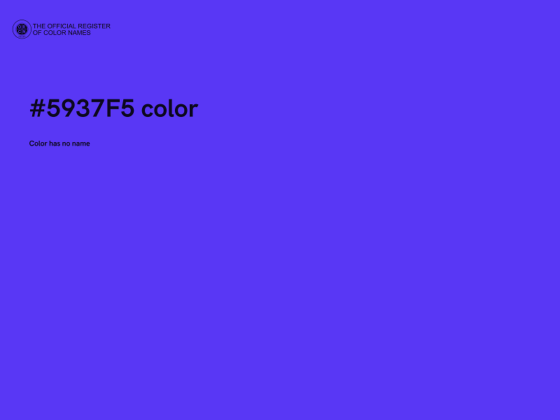#5937F5 color image