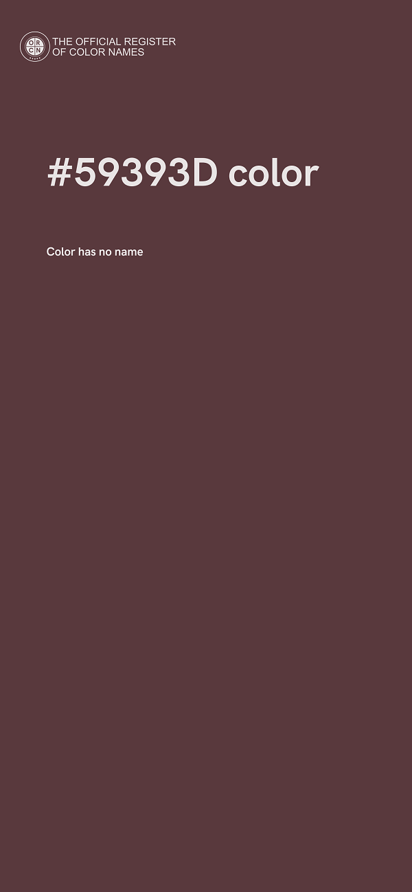#59393D color image