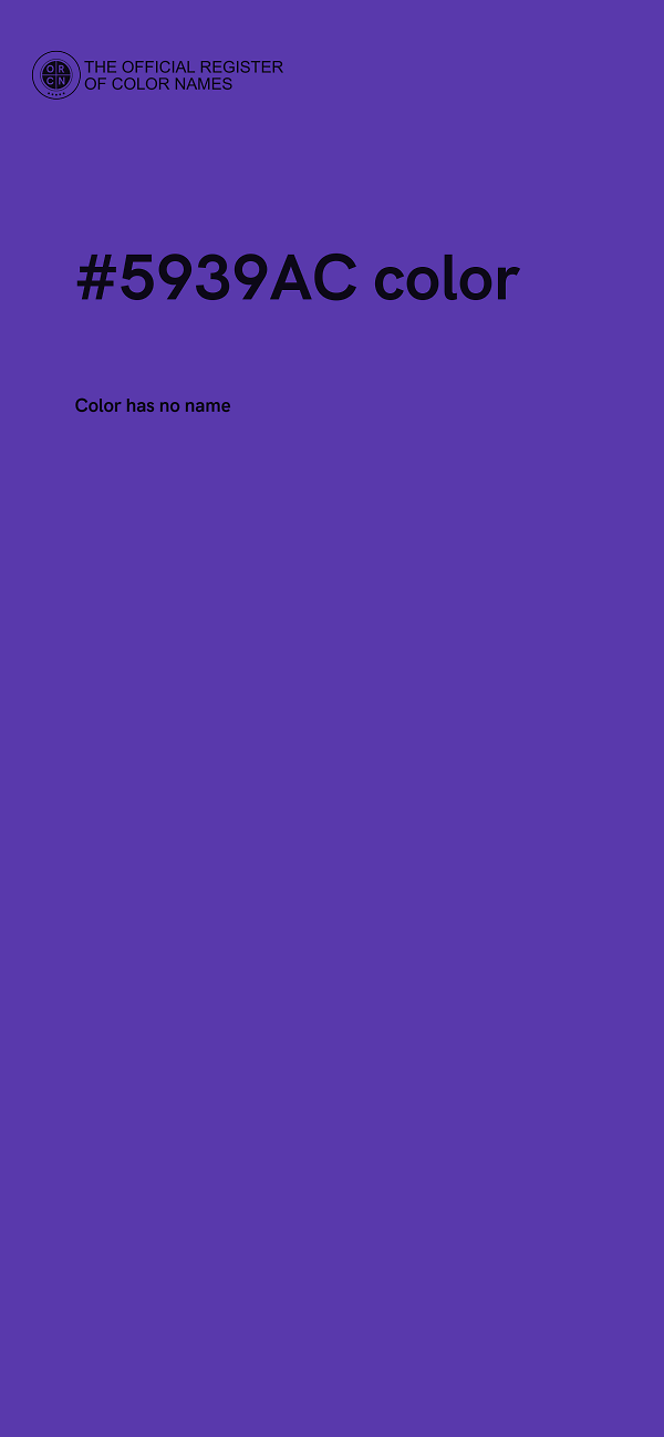 #5939AC color image