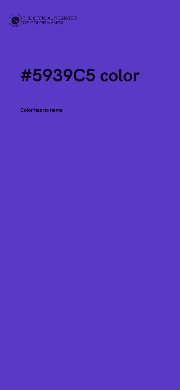 #5939C5 color image