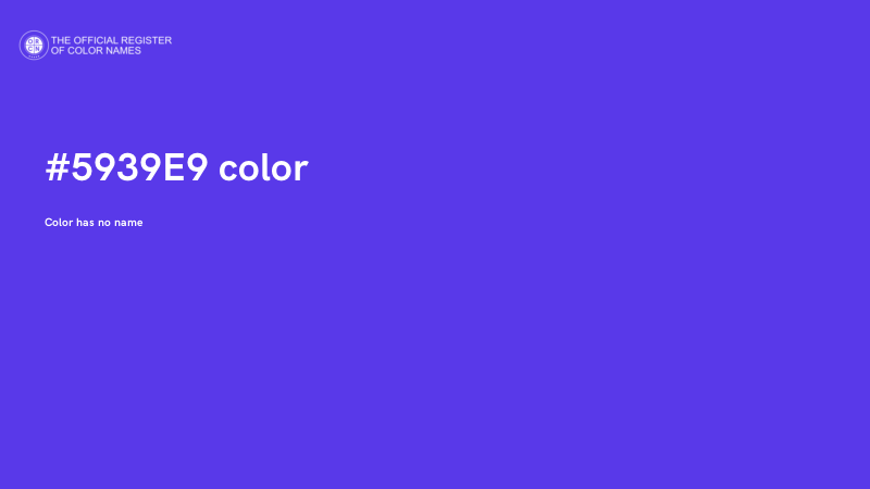 #5939E9 color image