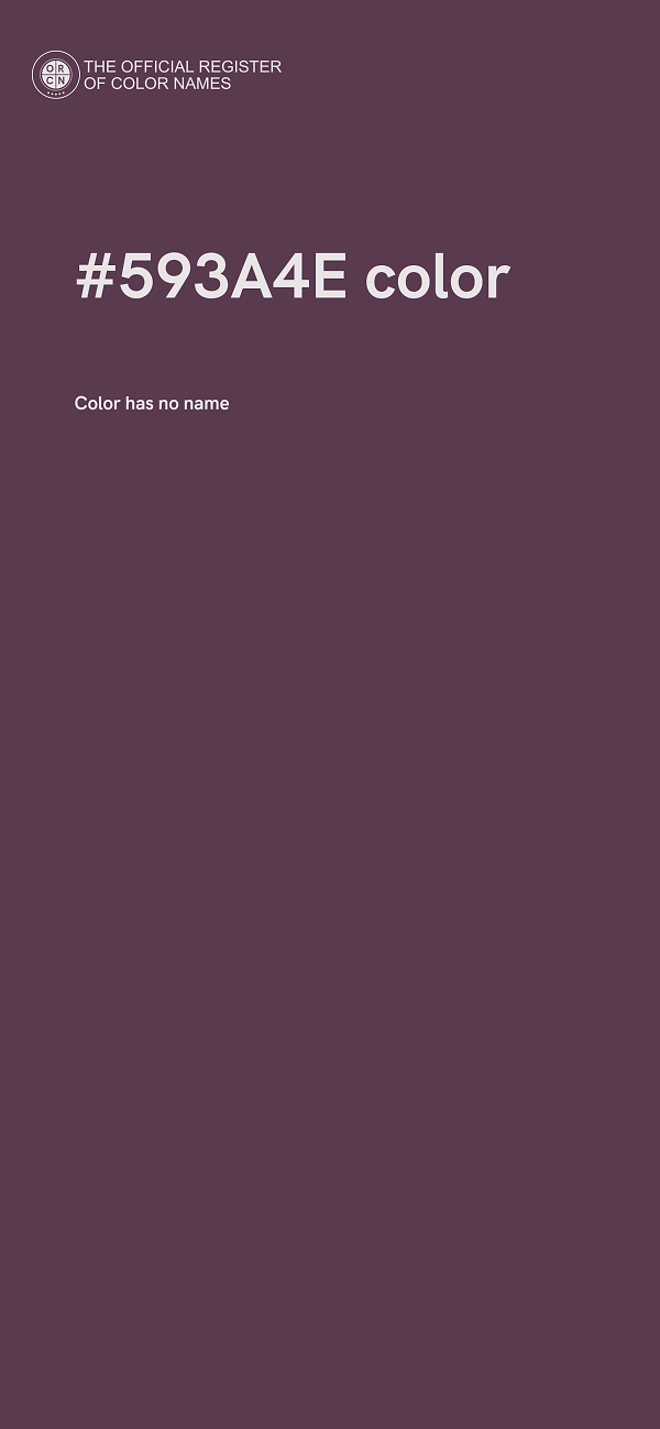 #593A4E color image