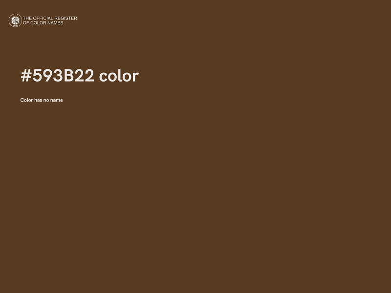 #593B22 color image