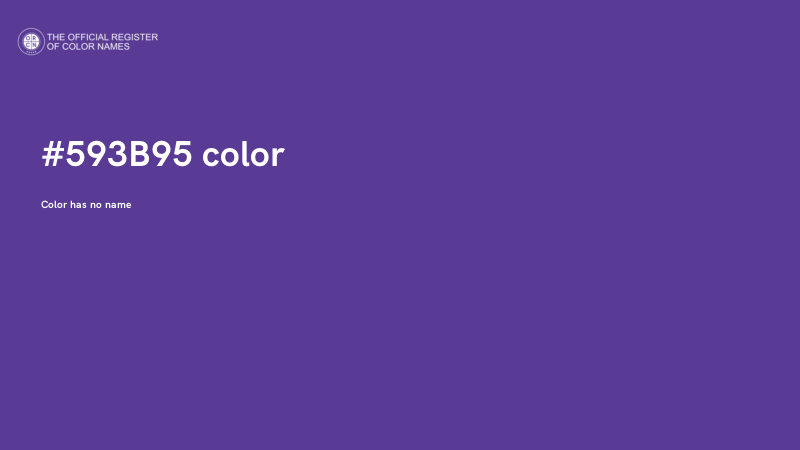 #593B95 color image