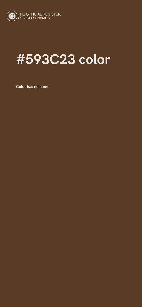 #593C23 color image