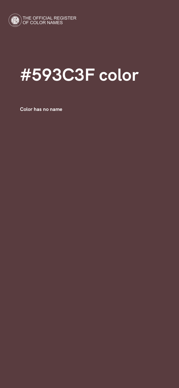 #593C3F color image
