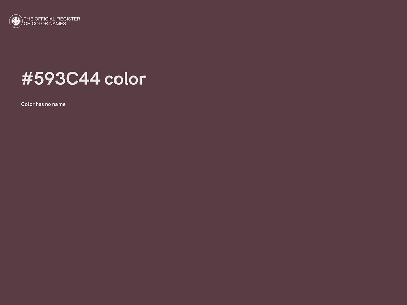#593C44 color image