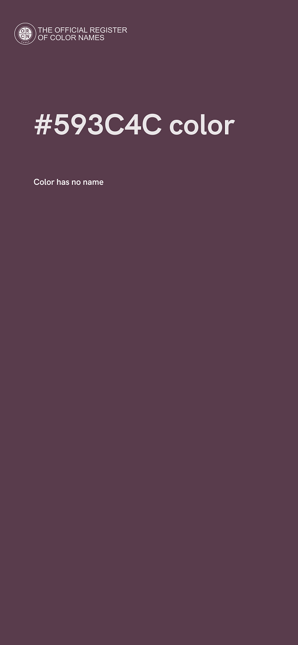 #593C4C color image